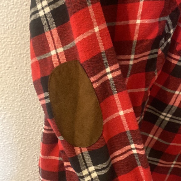 Ci Sono flannel with brown patch elbows size medium - Picture 3 of 5